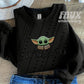 Yoda And Co Faux Embroidery Blk - DTF