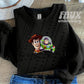 Toy Story And Co Faux Embroidery Blk - DTF