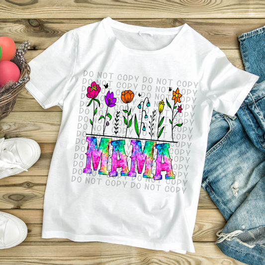 Mama watercolor floral - DTF