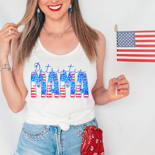 Patriotic mama flag - DTF