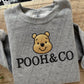 Pooh And Co Faux Embroidery Blk - DTF