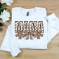 Checkered Mama tan bows-DTF