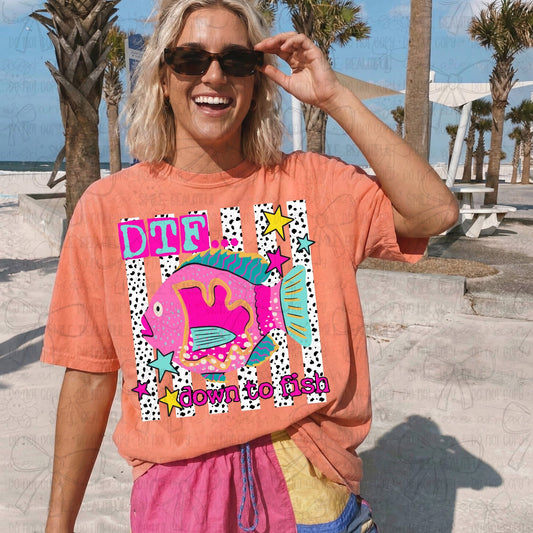 DTF down to fish- DTF&UV