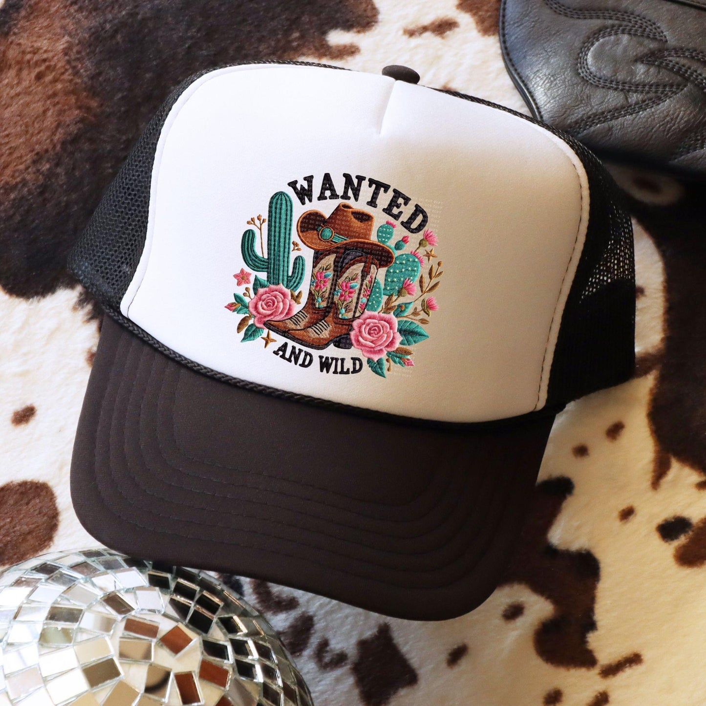 Wanted And Wild Faux Hat Patch - DTF