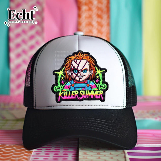 Killer Summer Chuck Faux Hat Patch - DTF