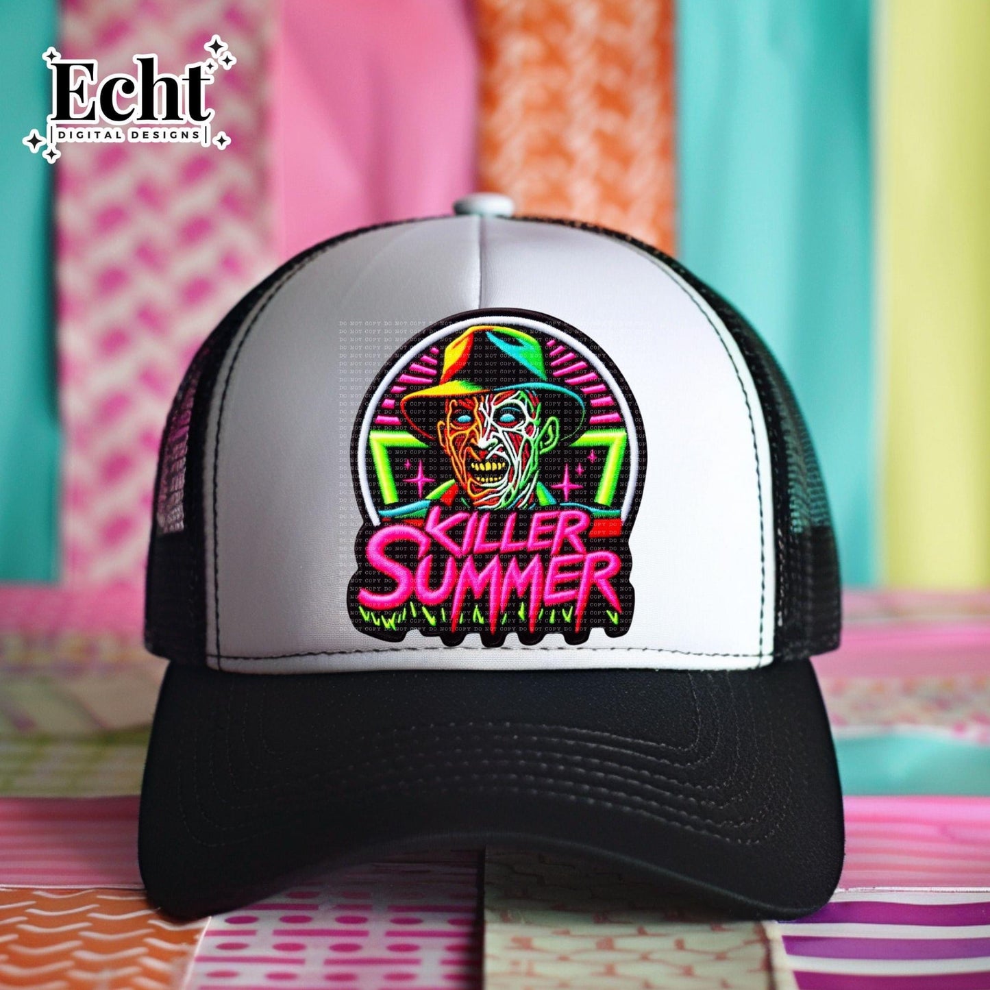 Killer Summer Fred Faux Hat Patch - DTF