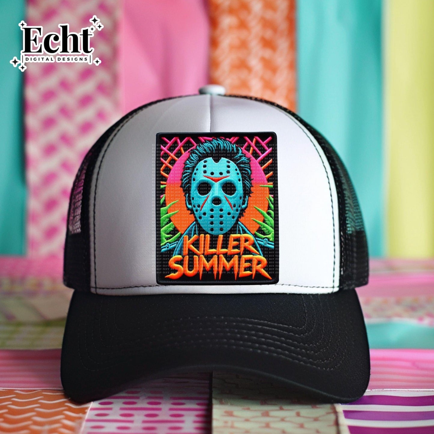 Killer Summer Michael Faux Hat Patch - DTF