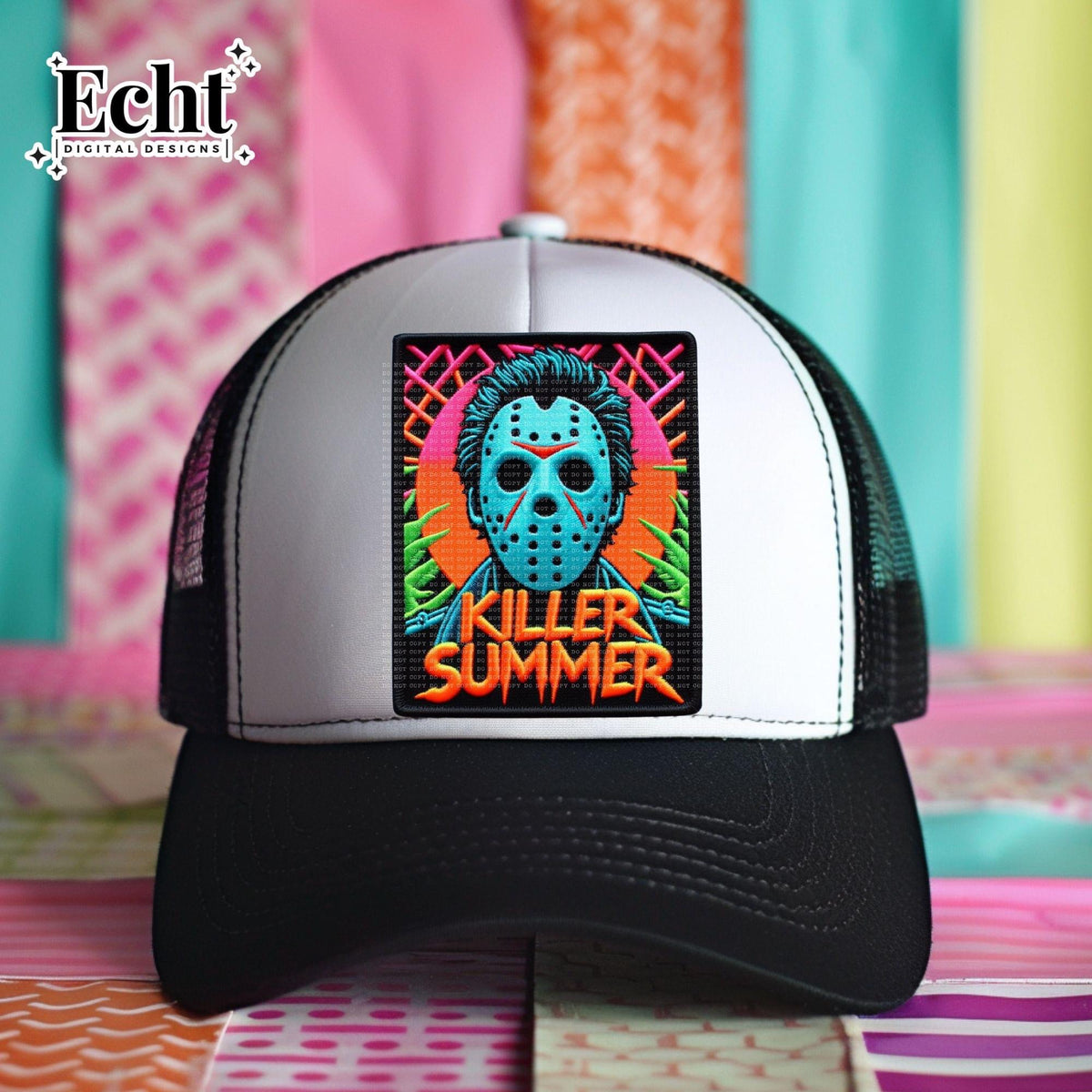 Killer Summer Michael Faux Hat Patch - DTF