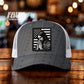 Jesus Praying Flag Blk/Wht Faux Hat Patch - DTF