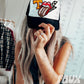 Tennessee vols Football Tongue Faux Hat Patch - DTF