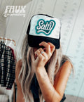 Salty Teal Faux Hat Patch - DTF
