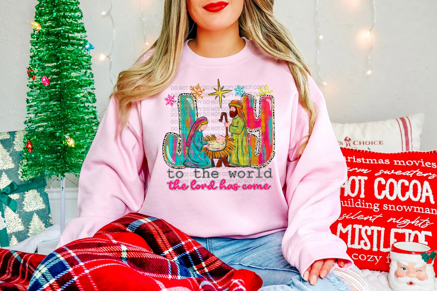 Joy to the world brushstroke- DTF&UV