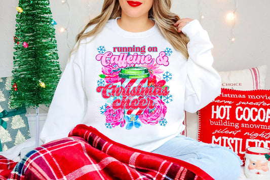 Running On Caffeine And Christmas Cheer- DTF&UV