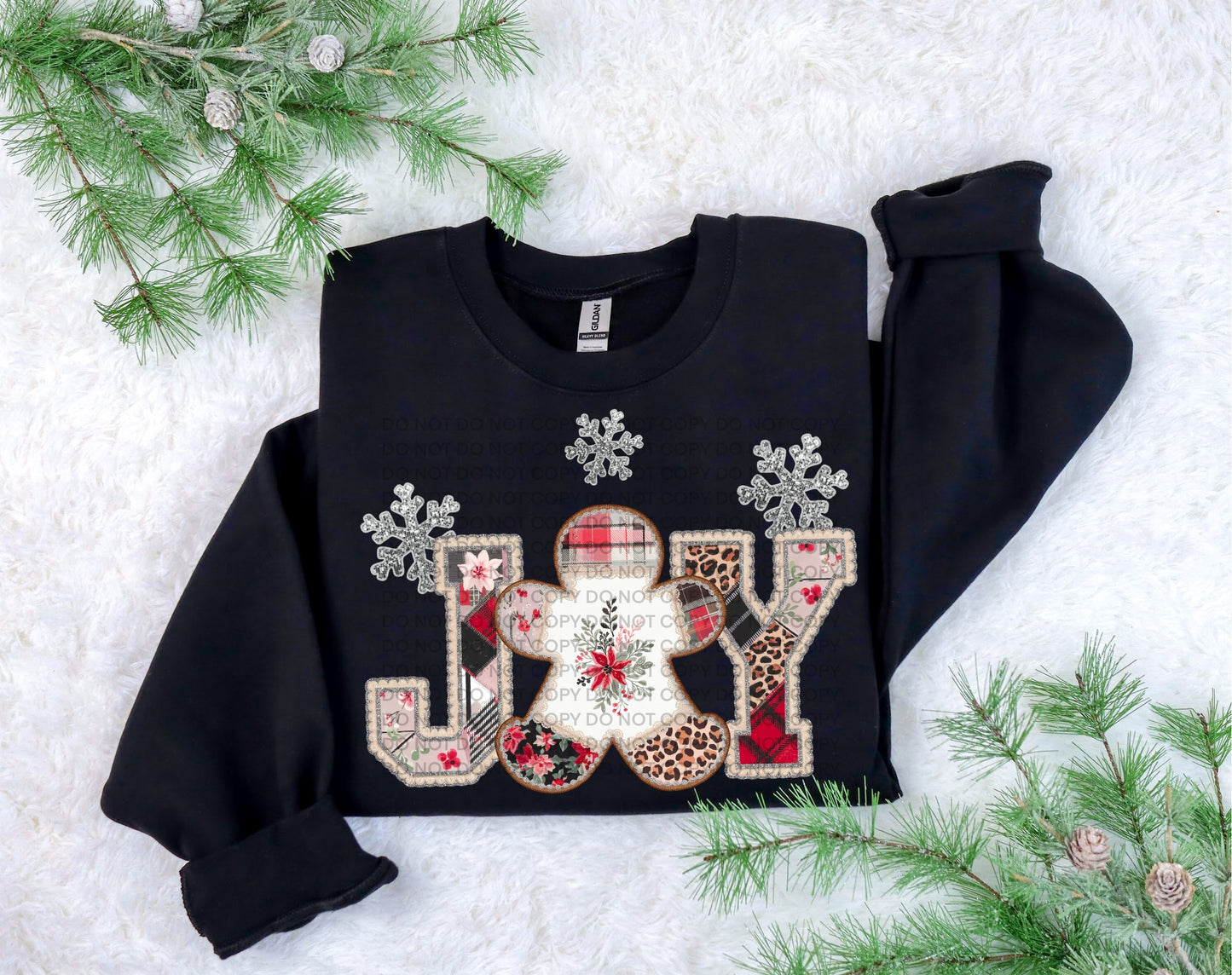 Patchwork Joy(Gingerbread)- DTF&UV