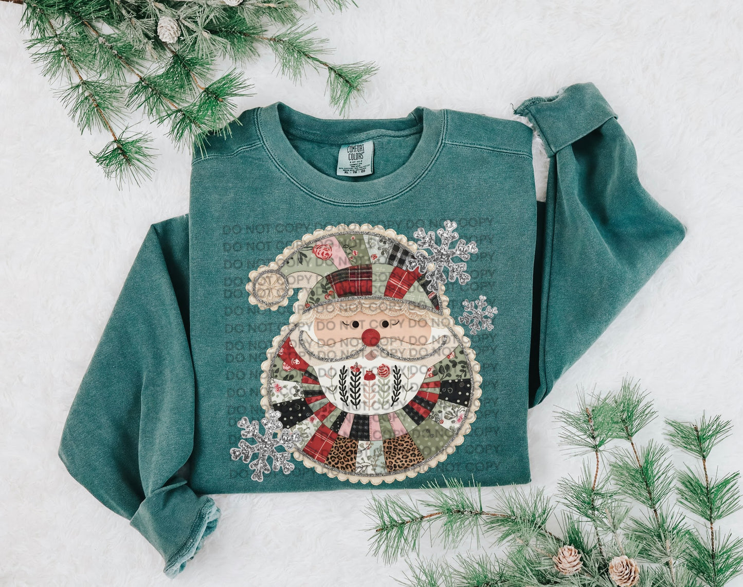 Patchwork Santa- DTF&UV