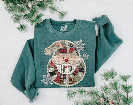 Patchwork Santa- DTF&UV