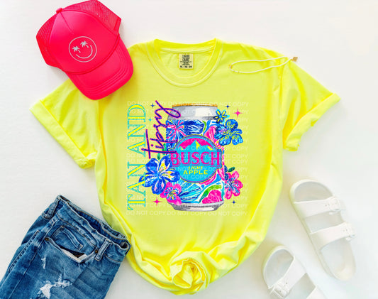 Floral Summer Neon Drinks (dropdown)-DTF& UV