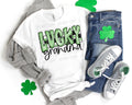 Lucky Grandma black white Checkered background - DTF