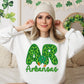 Shamrock Leopard Faux Embroidery States (ALL STATES)-DTF