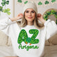 Shamrock Leopard Faux Embroidery States (ALL STATES)-DTF