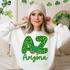 Shamrock Leopard Faux Embroidery States (ALL STATES)-DTF