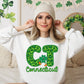 Shamrock Leopard Faux Embroidery States (ALL STATES)-DTF