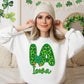 Shamrock Leopard Faux Embroidery States (ALL STATES)-DTF