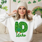 Shamrock Leopard Faux Embroidery States (ALL STATES)-DTF