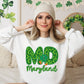 Shamrock Leopard Faux Embroidery States (ALL STATES)-DTF