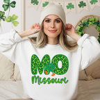 Shamrock Leopard Faux Embroidery States (ALL STATES)-DTF