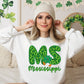 Shamrock Leopard Faux Embroidery States (ALL STATES)-DTF