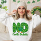 Shamrock Leopard Faux Embroidery States (ALL STATES)-DTF