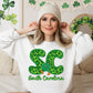 Shamrock Leopard Faux Embroidery States (ALL STATES)-DTF