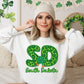 Shamrock Leopard Faux Embroidery States (ALL STATES)-DTF
