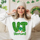 Shamrock Leopard Faux Embroidery States (ALL STATES)-DTF
