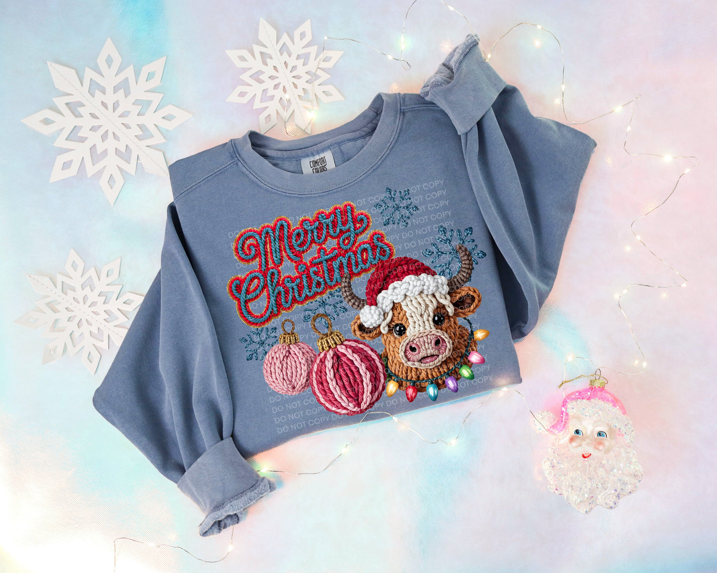 Merry Christmas Highland Cow- DTF&UV