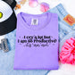 I cry a lot cursive blk - DTF