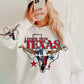 I Stand With Texas Skull (FRONT OF SHIRT & SLEEVE COMBO)-DTF