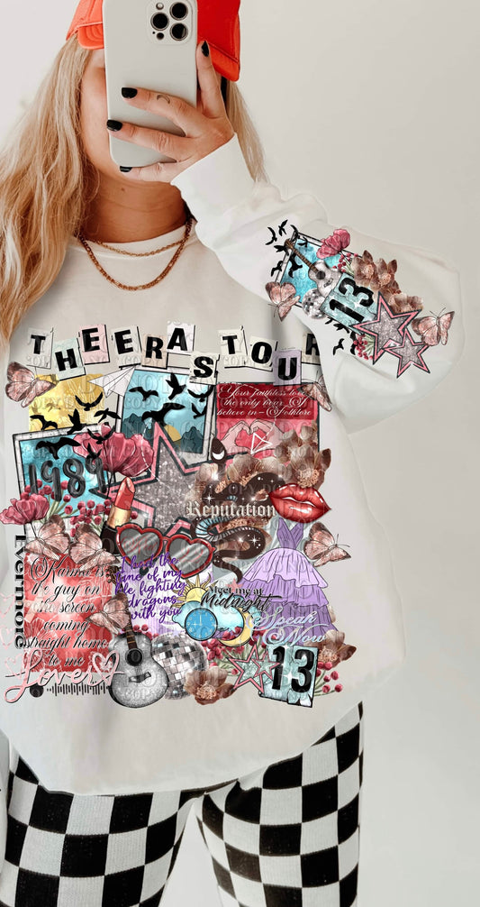 The Eras Tour (FRONT OF SHIRT & SLEEVE COMBO)-DTF