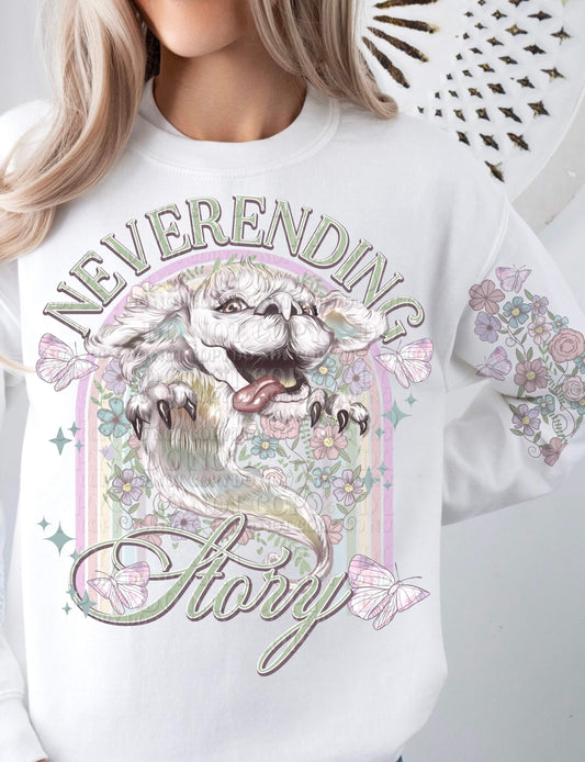 Neverending Story (FRONT OF SHIRT & SLEEVE COMBO)-DTF