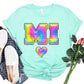 Tie Dye Faux Stitch States (ALL STATES)-DTF