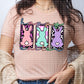 Happy Easter Faux Embroidery Bunny Trio - DTF