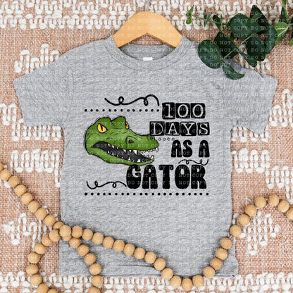 100 Days As A Gator - DTF