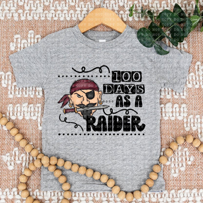 100 Days As A Raider Maroon - DTF