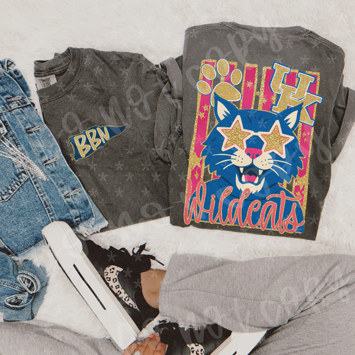 Folk Glitz Mascots DROPDOWN!! (front and back included) -DTF&UV