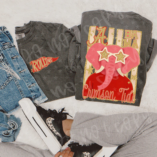 Glitz Mascots DROPDOWN!! (front and back included) -DTF&UV