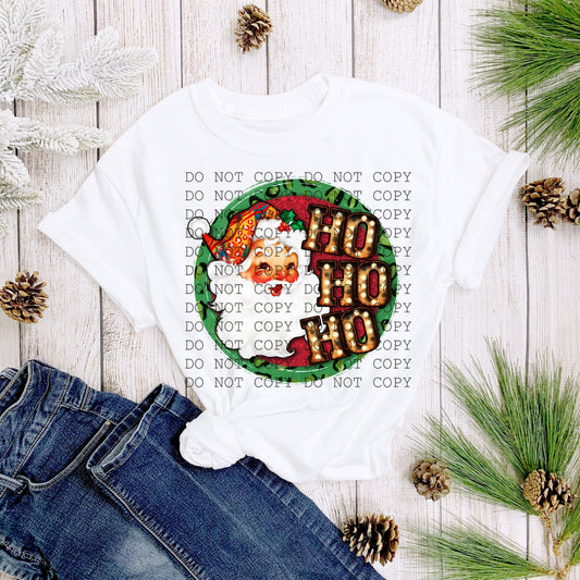 Ho Ho Ho Multicolor Hat Santa -DTF