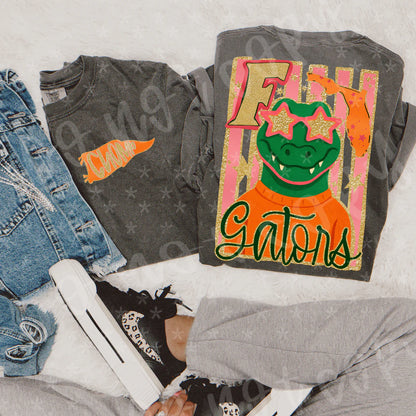 Folk Glitz Mascots DROPDOWN!! (front and back included) -DTF&UV
