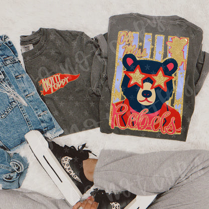 Folk Glitz Mascots DROPDOWN!! (front and back included) -DTF&UV