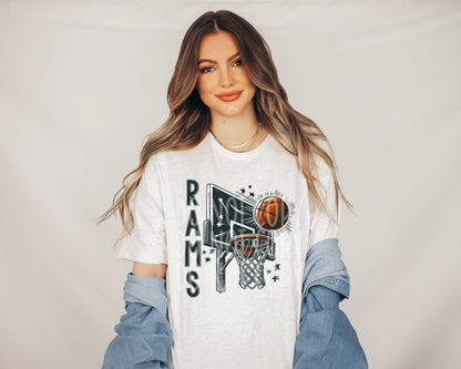 Basketball Mascots backboard (ALL LISTED IN THIS LISTING-DROPDOWN)-dtf